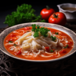 Суп с кальмарами и лапшой