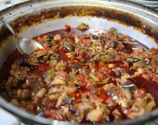 коурма с алычой и лимоном