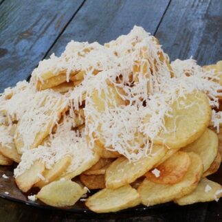 рецепт жареного картофеля с сыром, рецепт приготовления жареного картофеля с сыром, как приготовить жареный картофель с сыром, состав жареного картофеля с сыром, как приготовить жареный картофель с сыром