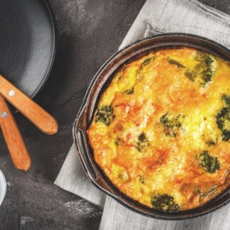 рецепт фриттаты с брокколи и шампиньонами, рецепт приготовления фриттаты с брокколи и шампиньонами, как готовить фриттату с брокколи и шампиньонами пошагово, как приготовить фриттату с брокколи и шампиньонами