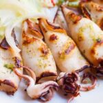 Салат c кальмарами и осьминогом
