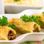Диетические каннелони из лука-порей