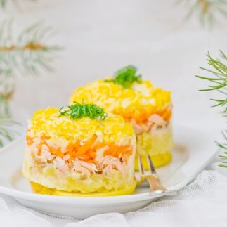 как приготовить мимозу