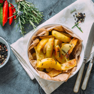 рецепт картошки по-селянски от Эктора Хименес-Браво, рецепт приготовления картошки по-селянски, как приготовить картофель по-селянски, состав артошки по-селянски, как приготовить картошку