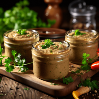 Печінковий паштет з курячої печінки та овочами