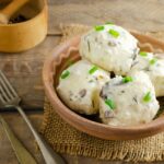 Полтавские галушки с начинкой из куриной печени
