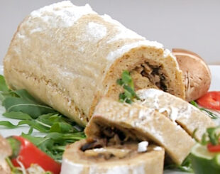 Гречаний рулет з грибами рецепт