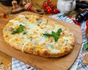 пицца 4 сыра, рецепт пиццы 4 сыра, как приготовить пиццу 4 сыра