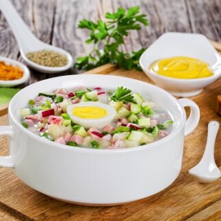 рецепт окрошки на сыворотке