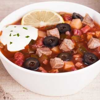 солянка с копченостями