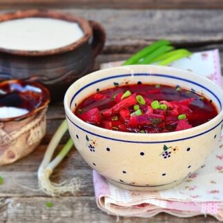 борщ рецепт без мяса