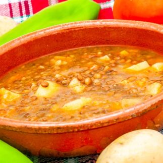 чечевичный суп с мясом