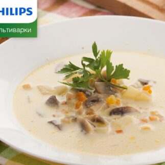 рецепт грибного супа в мультиварке Philips, рецепт приготовления грибного супа в мультиварке Philips, как приготовить грибной суп в мультиварке Philips, состав грибного супа для мультиварки Philips, как приготовить грибной суп в мультиварке Philips