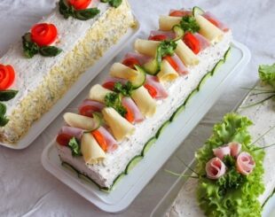 как приготовить закусочный торт, рецепты закусочных тортов, закусочные торты на новый год, рецепт вкусных закусочных тортов