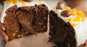 Кулич с начинкой нутелла от Лизы Глинской