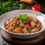 Гречка з курячим філе і овочами