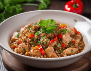 Гречка з курячим філе і овочами рецепт