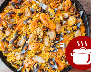 Іспанськая паелья з морепродуктами