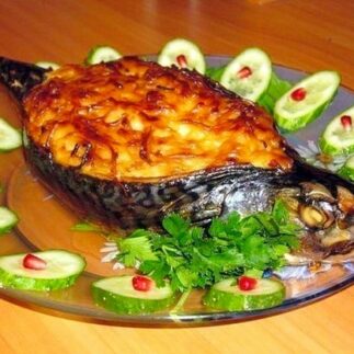 Скумбрія запечена